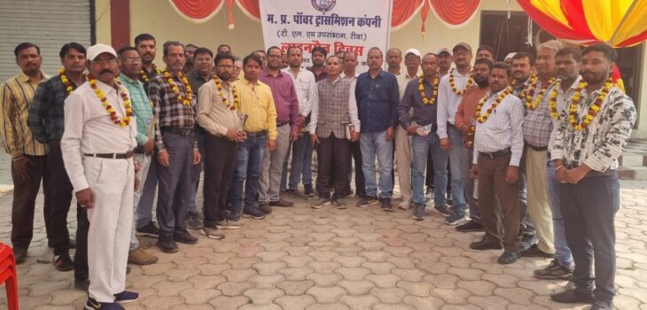 एमपी ट्रांसको रीवा में मनाया गया लाइनमैन दिवस