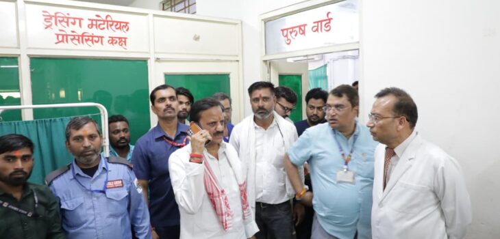 उप मुख्यमंत्री ने वर्न यूनिट का किया निरीक्षण