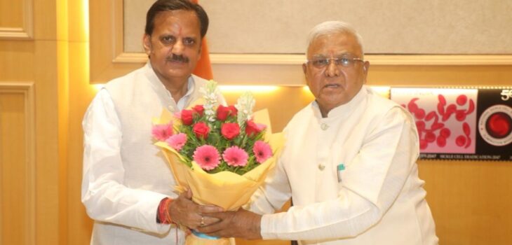 राज्यपाल श्री पटेल को उप मुख्यमंत्री श्री शुक्ल ने जन्मदिवस की शुभकामनाएँ दीं
