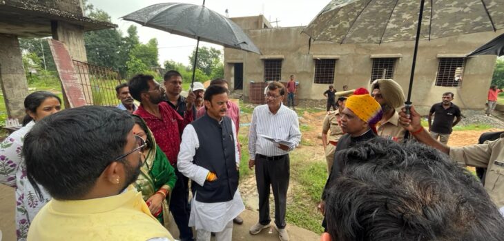 उप मुख्यमंत्री ने निर्माण कार्यों का किया निरीक्षण